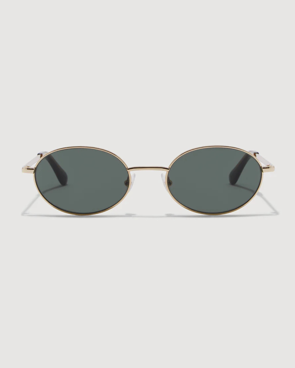 Metal Oval Frame Sunglasses