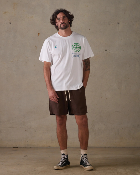 Linen Shorts Brown