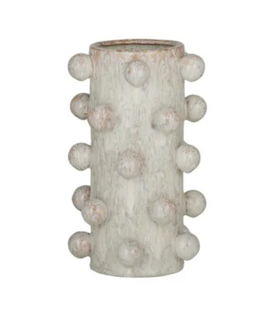 Pip Ceramic Vase Ivory Med