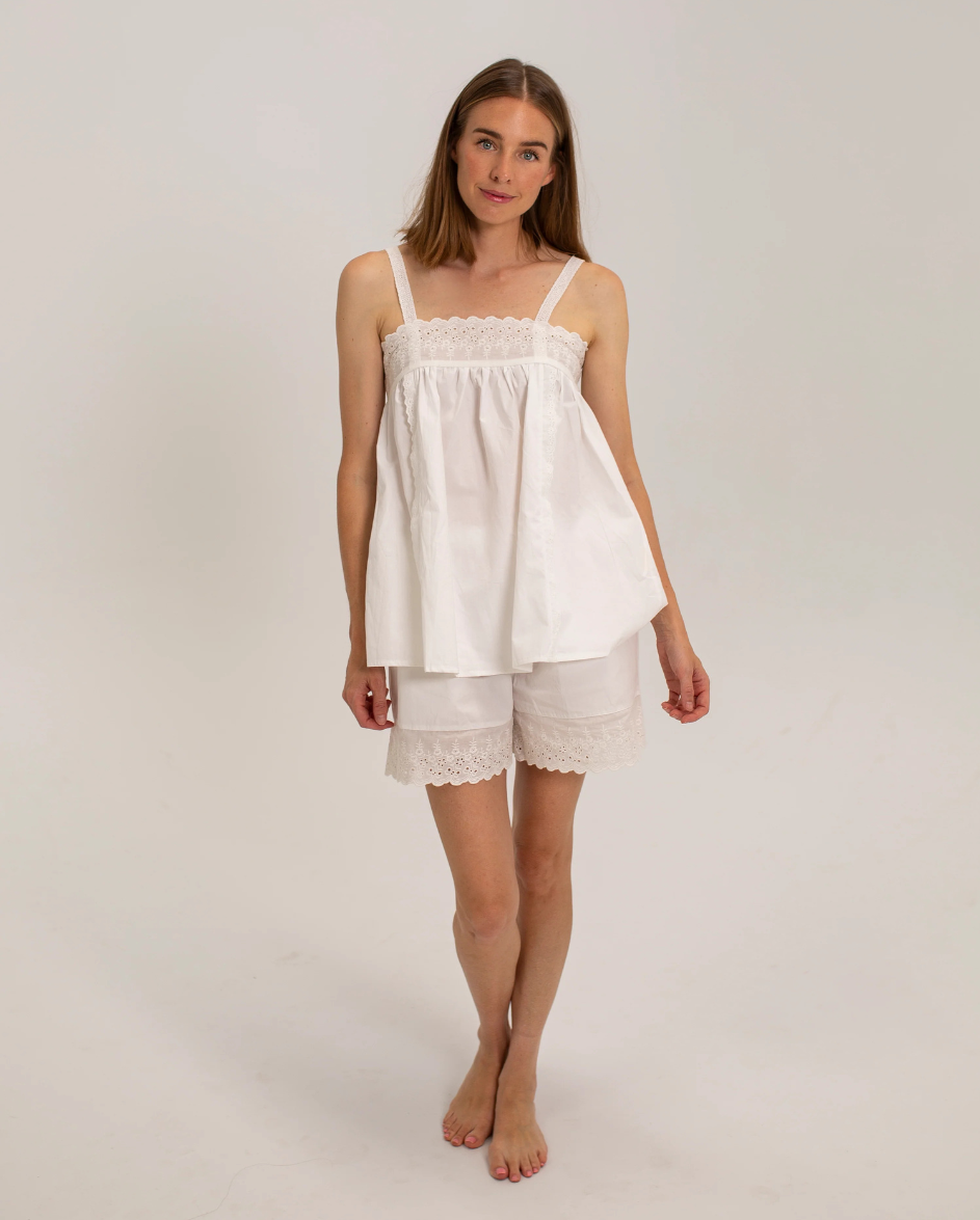 Women's Nella Lace Top White