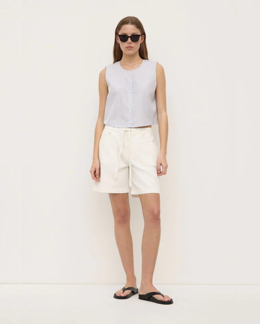 Bobbie Midrise Short Antique White