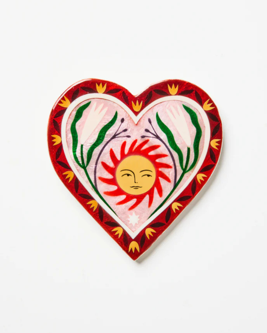Fable Sun Pink Heart Tile