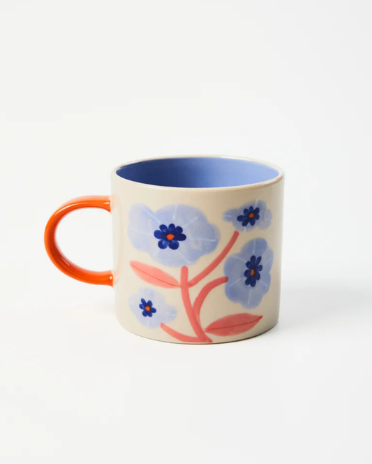 Bloomie Blue Flower Mug