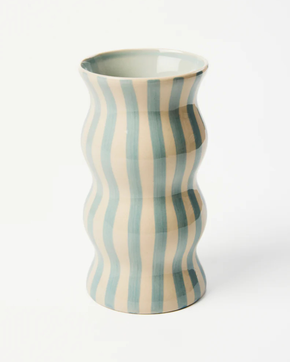 Palma Blue Stripe Vase