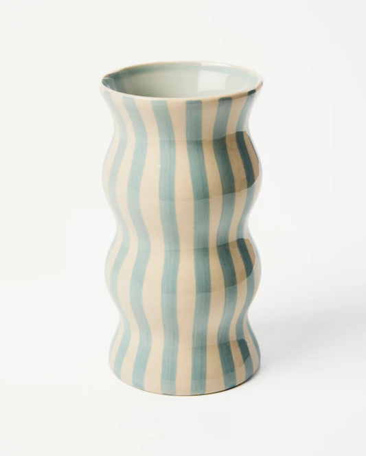 Palma Blue Stripe Vase
