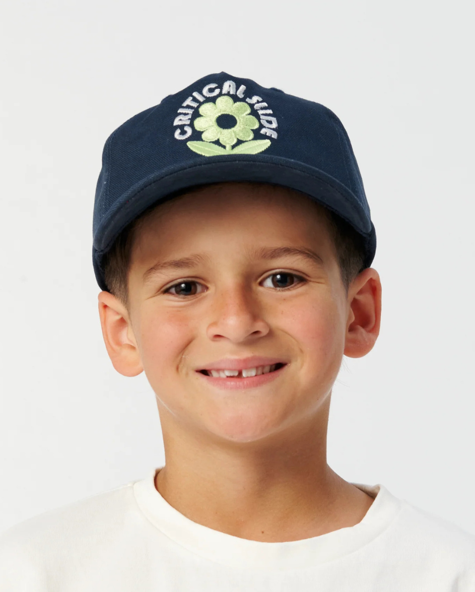 Kids Sunflower Cap Blue