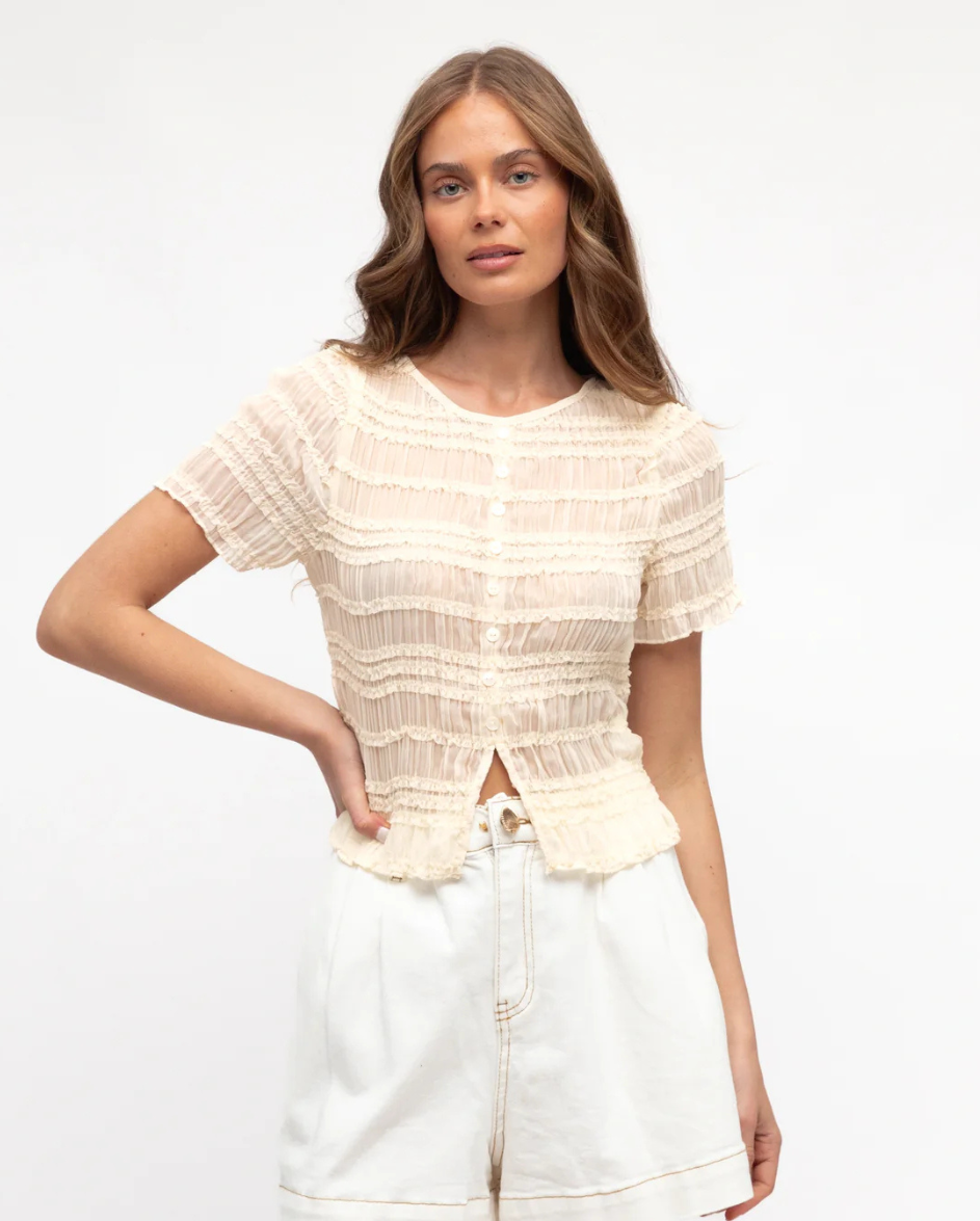 Nicole Top Ecru