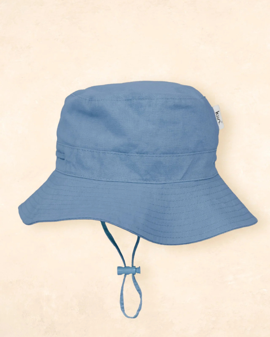 Cotton Sun Hat Blue Shadow