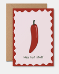 Hey Hot Stuff Valentine's Day Card