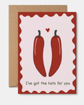 Hots For You Valentine's Day Card