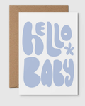 Hello Baby Blue Card