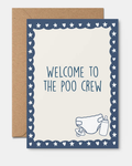 Poo Crew Baby Card