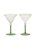 Lulu S/2 Cocktail Glass  Green