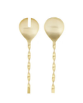 Twist S/2 Gold Salad Servers