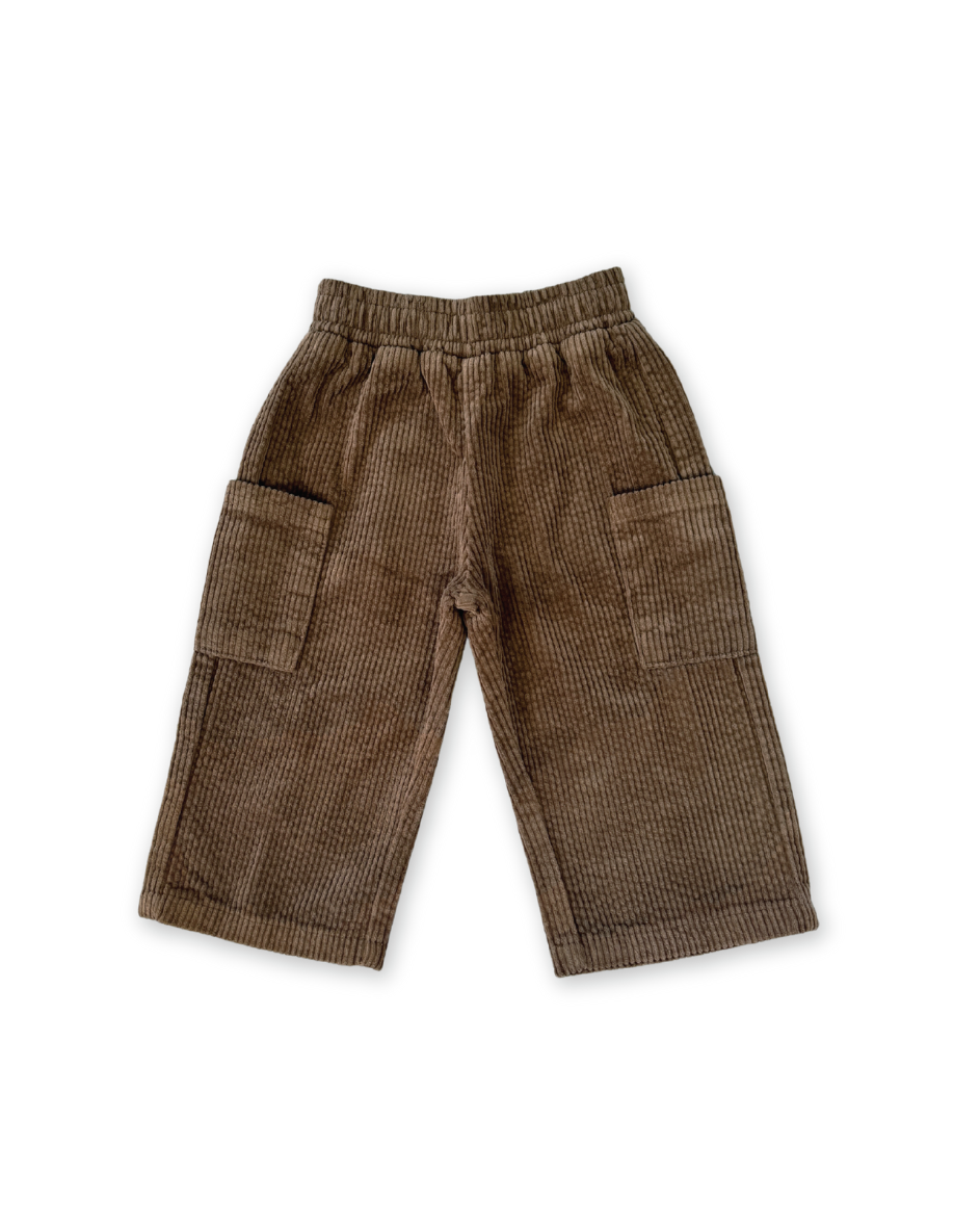 Organic Cord Pocket Pant Espresso