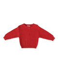 Organic Textured Knit Pullover Sauce