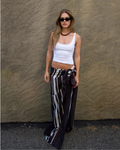 La Serena Stripe Black Sarong