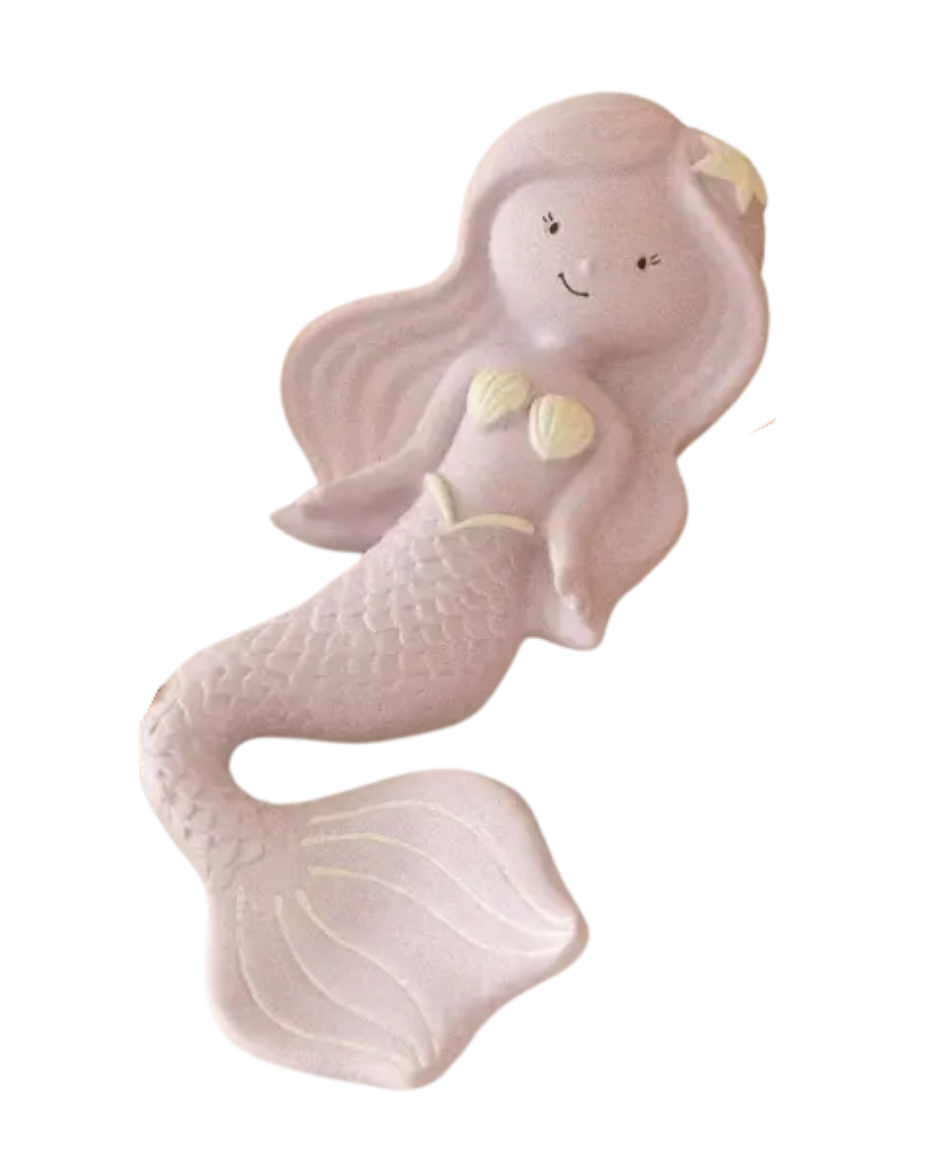 Mermaid Rubber Teether Grape
