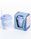 Blue Floral Cup 4oz