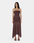 Zella Midi Dress Daisy Dot Cherry