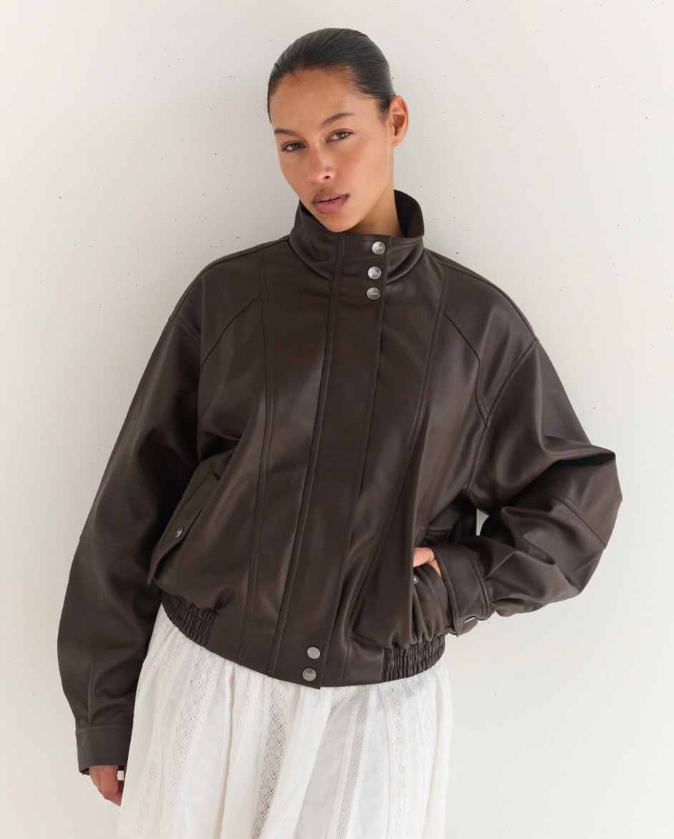 Tate Bomber Jacket Espresso