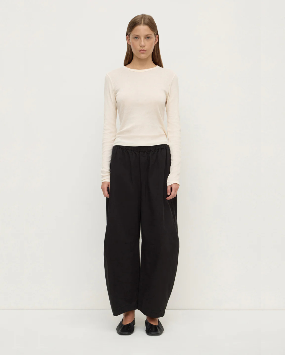 Lola Barrel Pant Black