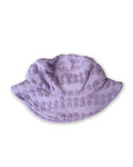 Bubble Terry Towelling Bucket Hat - Mauve