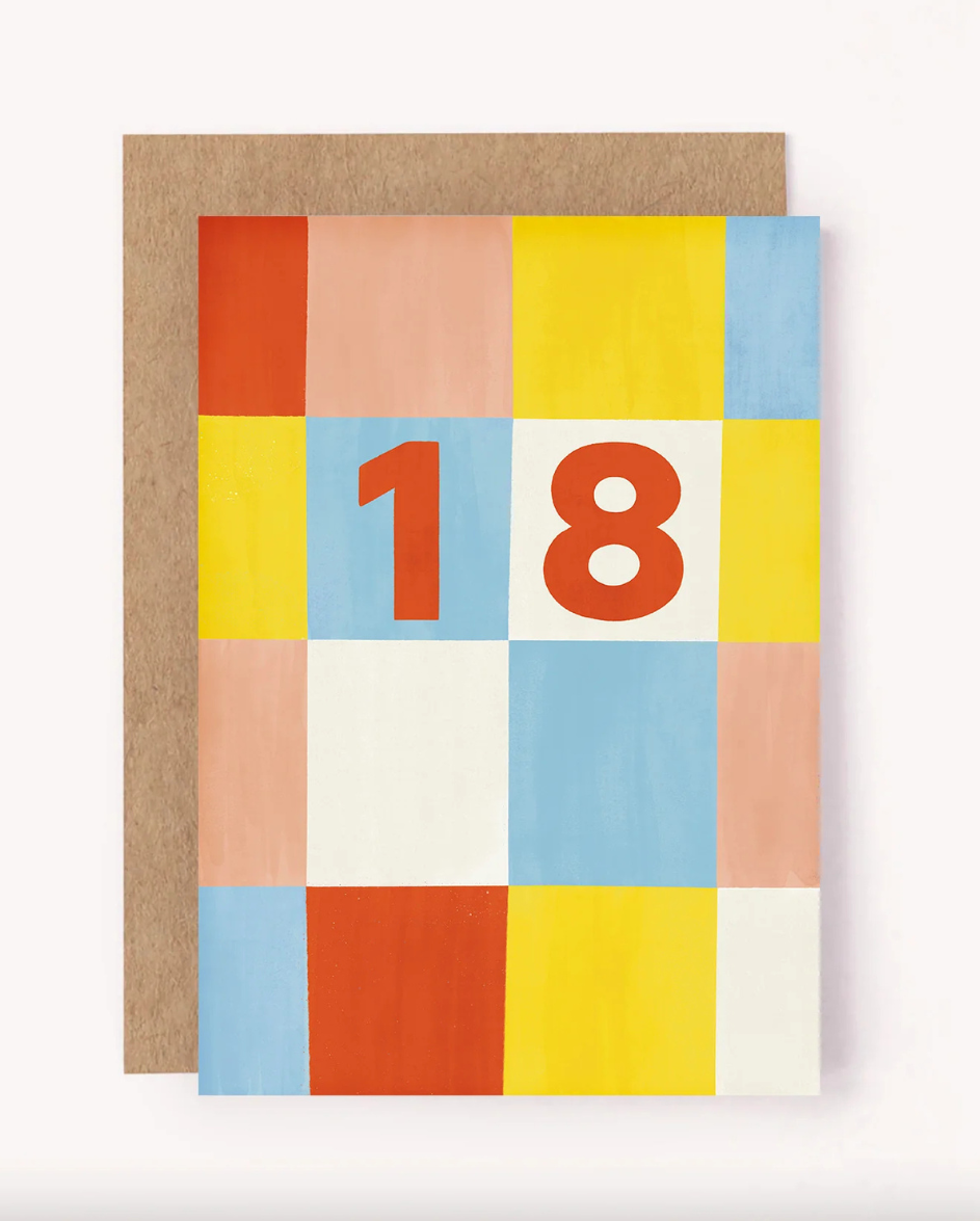 EIGHTEEN Birthday card