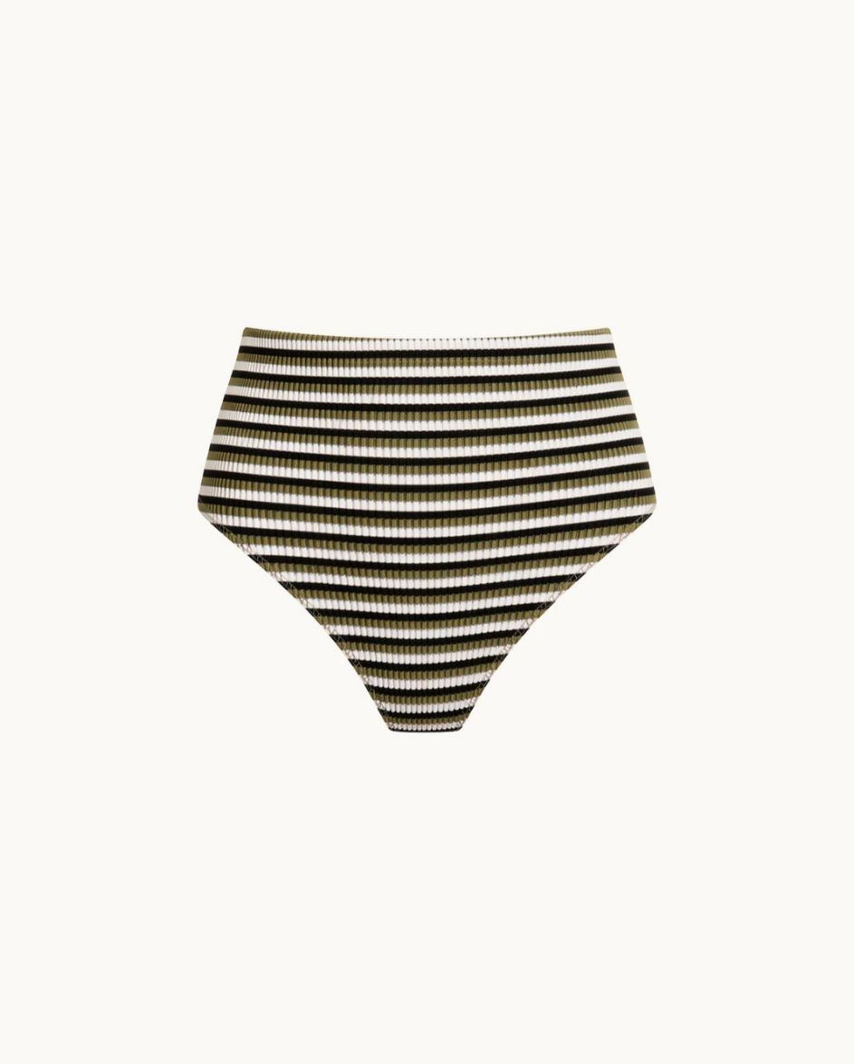 Dune High Brief Moss Trio Stripe