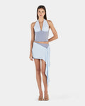 Riri Wrap Skirt Cornflower Blue