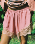 Unwind Lace Trim Shorts