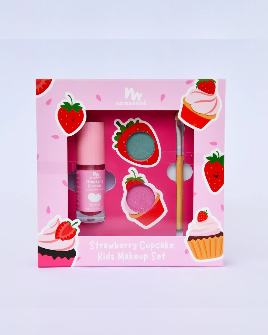 Strawberry Cupcake Makeup Gift Set