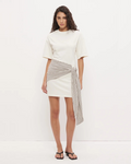 Elki Mini Dress Cream Stripe