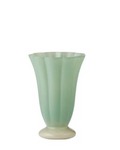 Andrea Glass Vase Small Ivory/Sage