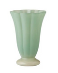 Andrea Glass Vase Large Ivory/Sage