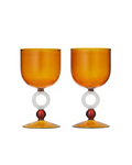 Tybalt S/2 Wine Glass Amber