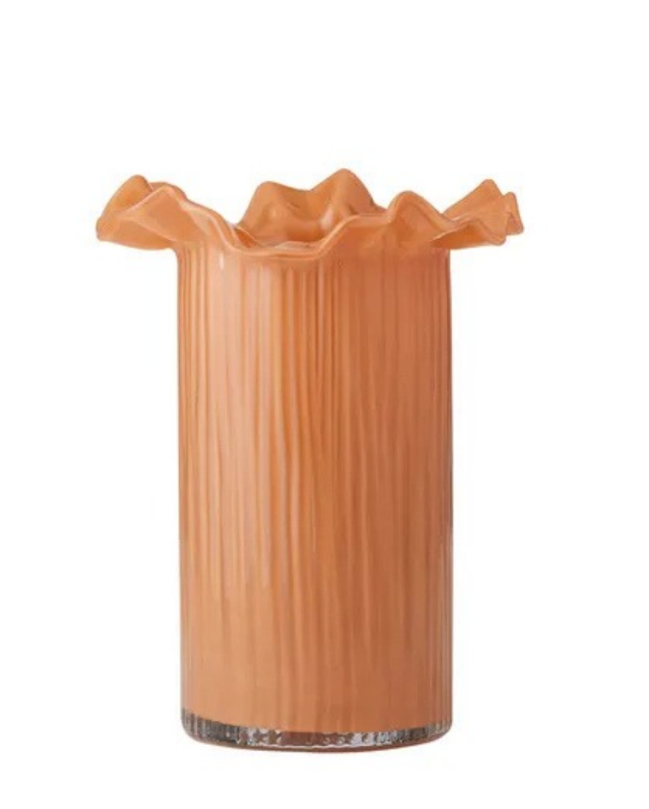 Xanthe Glass Vase Rust