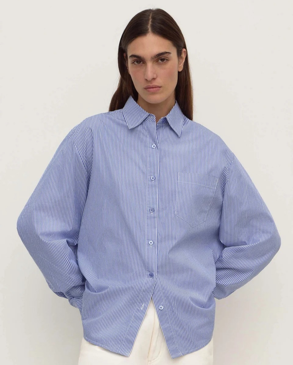 Ava Stripe Poplin Shirt