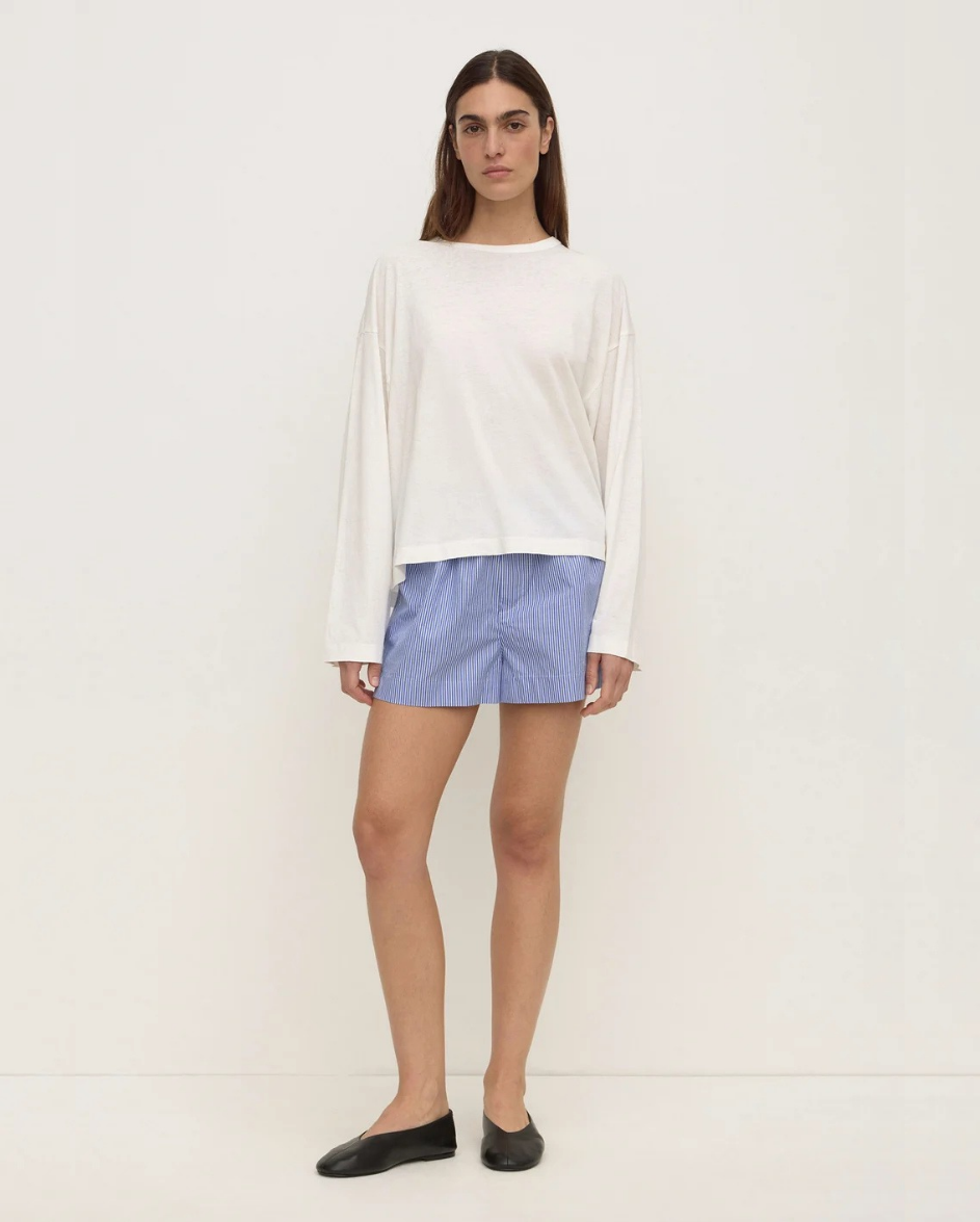 Ava Stripe Poplin Short