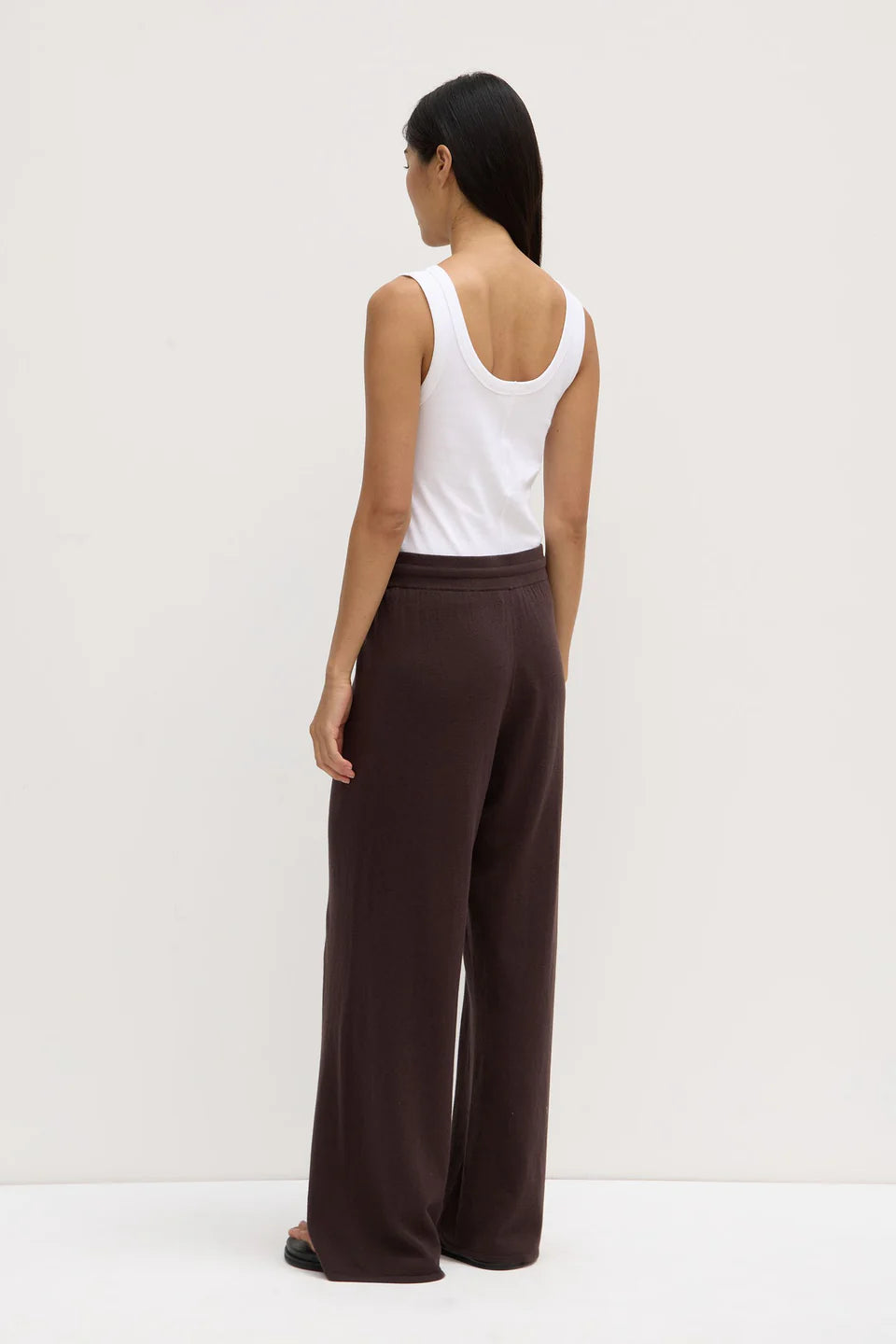Cotton Cashmere Pant Ganache