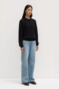 Cotton Cashmere Sweater Black