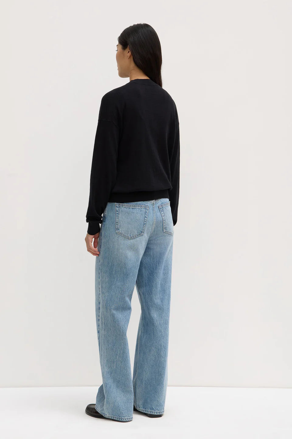 Cotton Cashmere Sweater Black