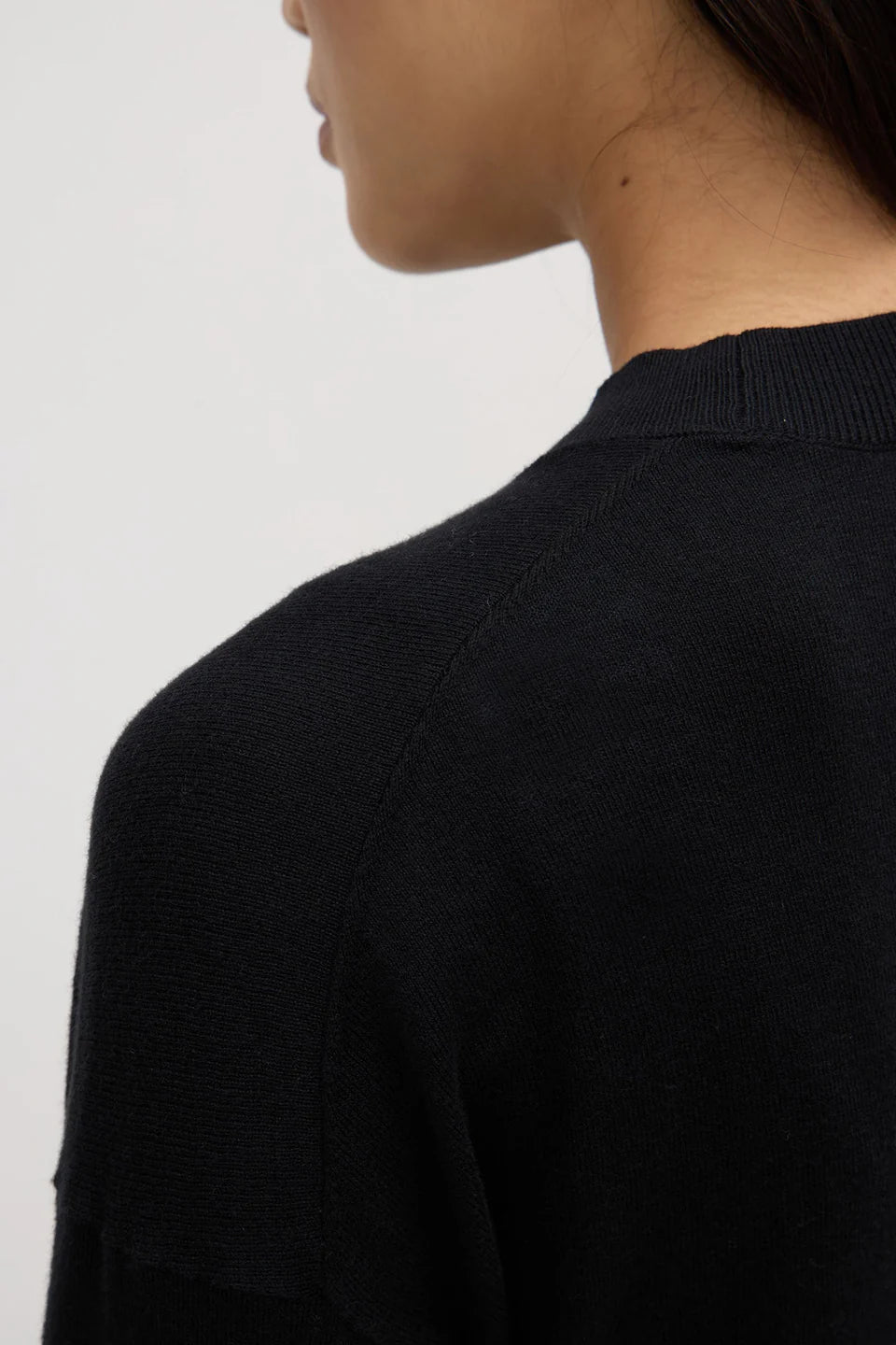 Cotton Cashmere Sweater Black