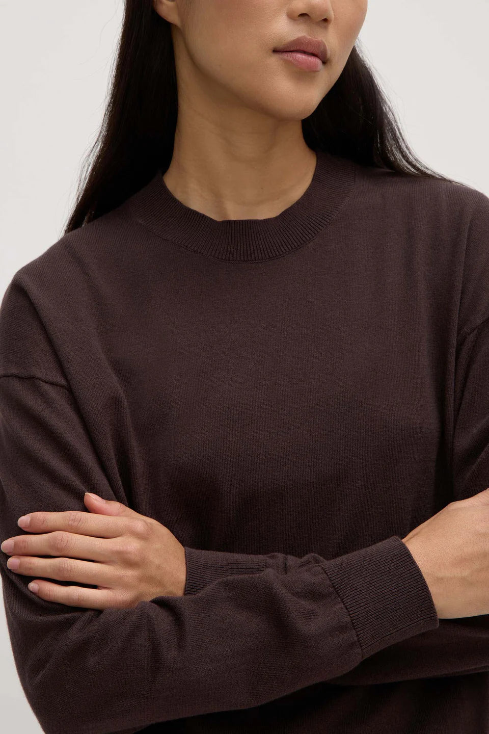 Cotton Cashmere Sweater Ganache