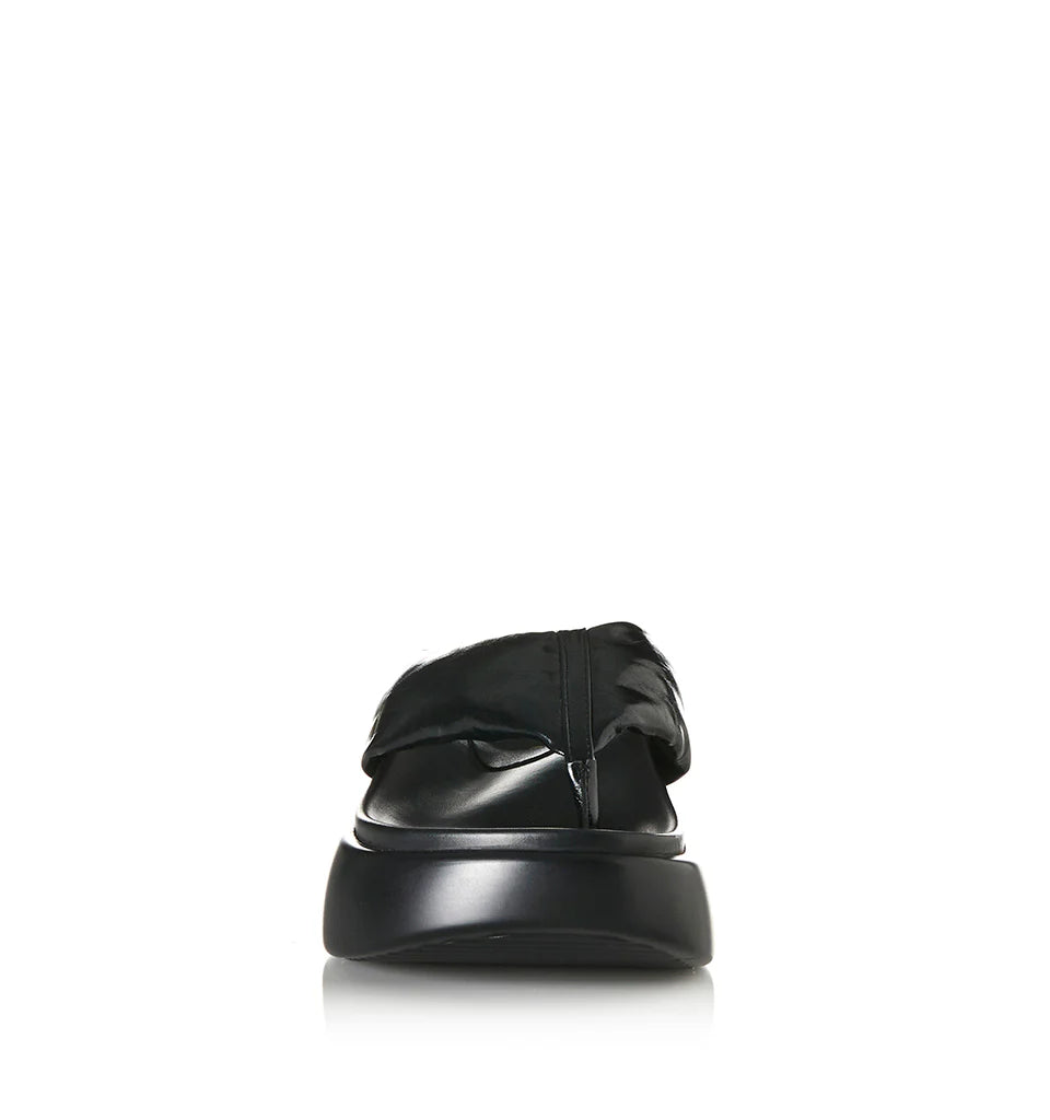 Cullen Black Oily Leather Sandal