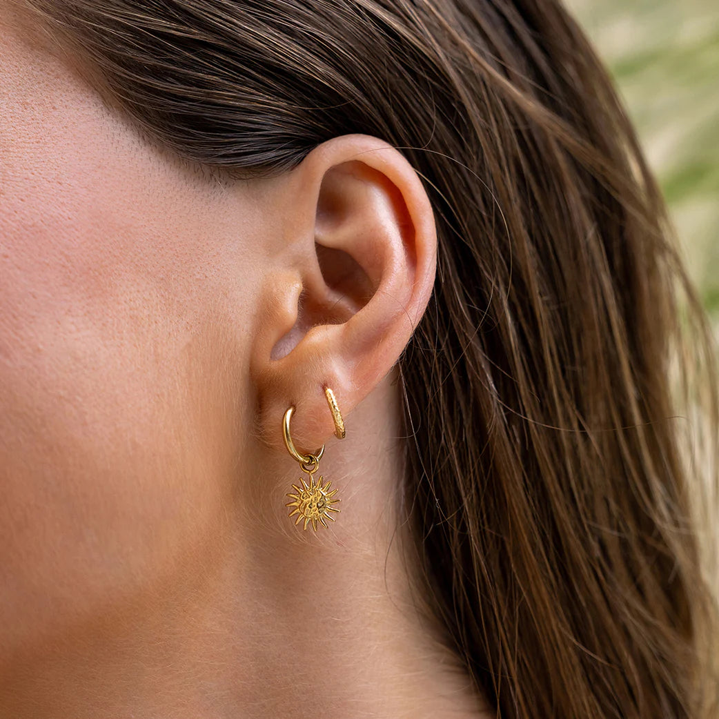 Magnolia Gold Charm Earrings