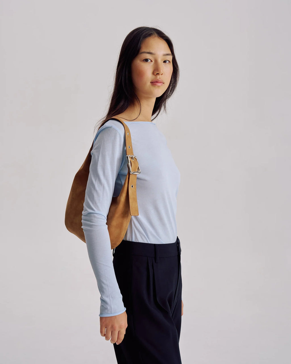 Large Everyday Croissant Bag Caramel