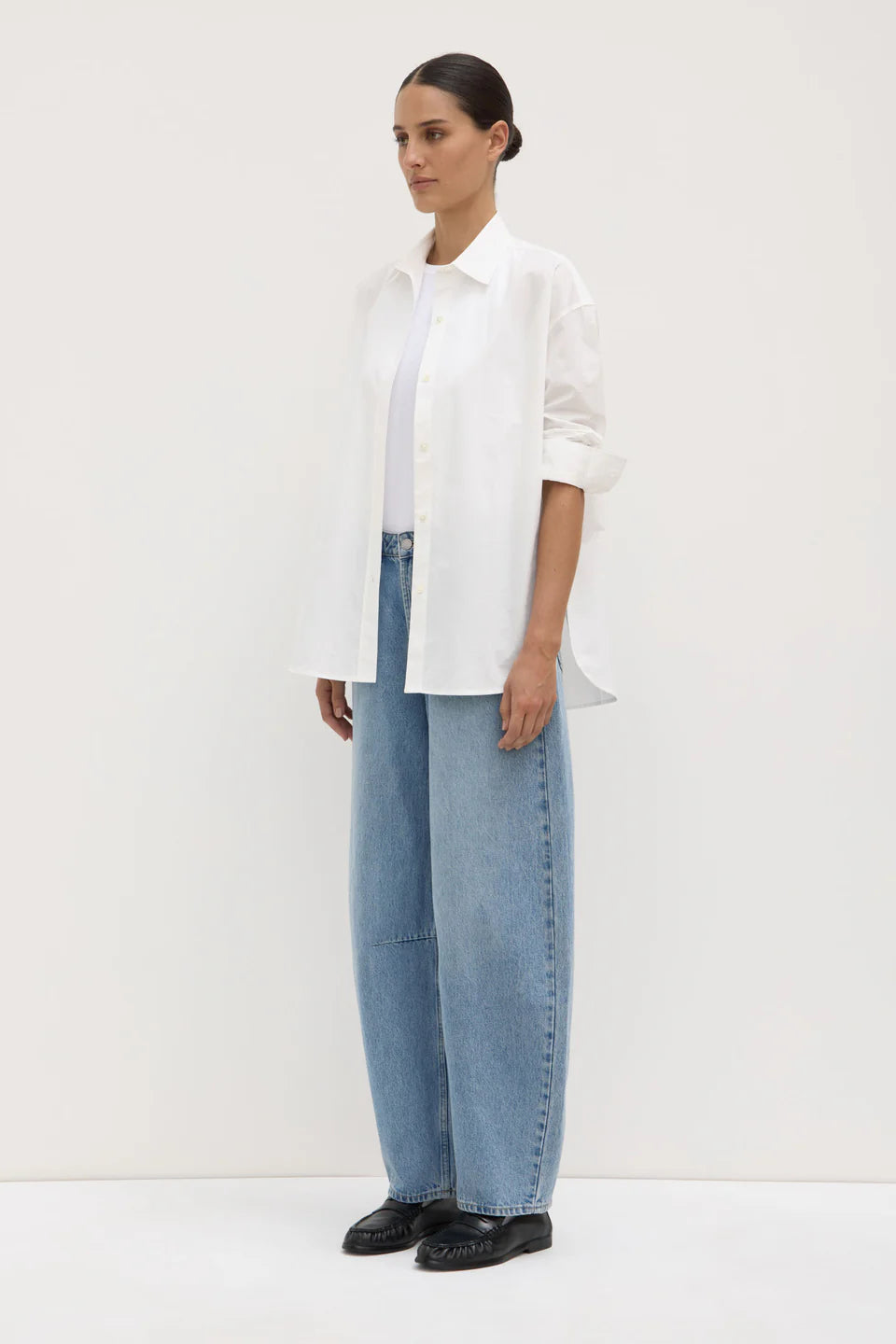 Marigold Poplin Shirt White