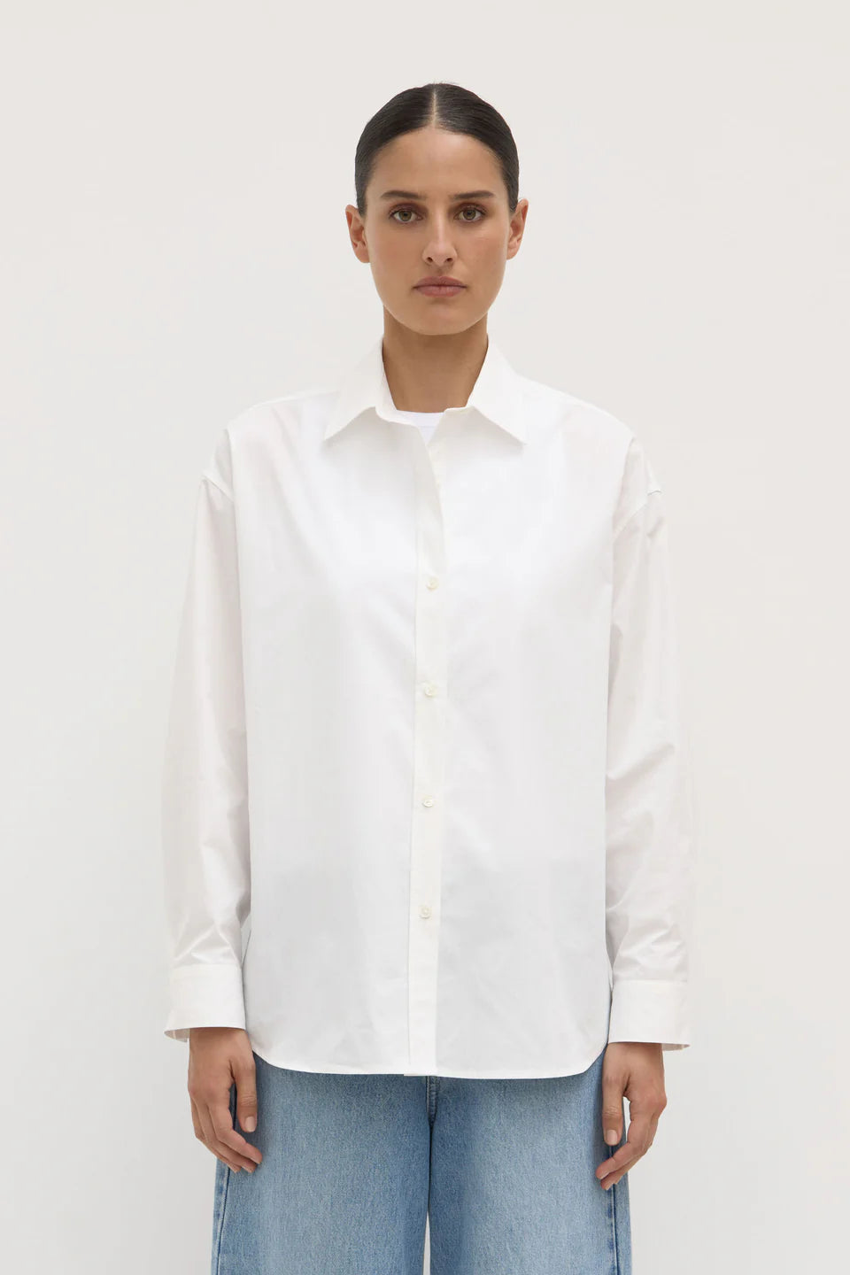Marigold Poplin Shirt White
