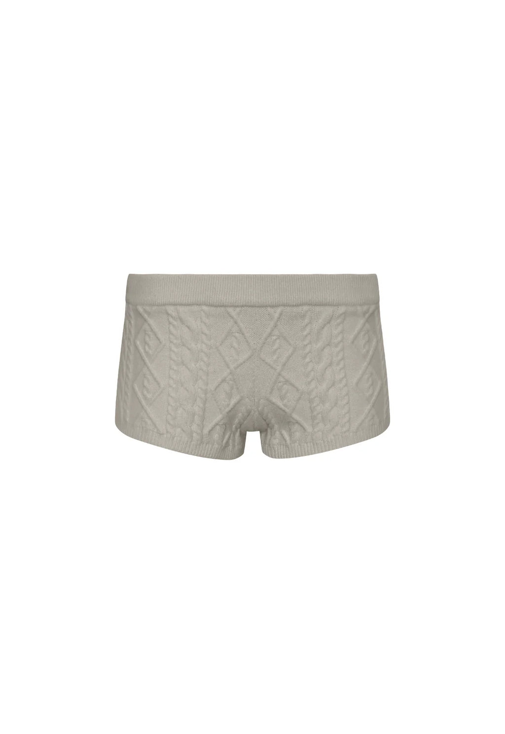 Housewife Knit Short Ash Cable